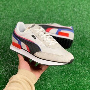 Puma Future Rider Low Top Mens Running Shoe Double White 380639-02 NEW Multi Sz